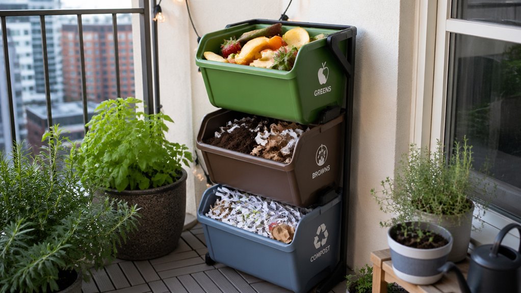 year round urban composting workflow