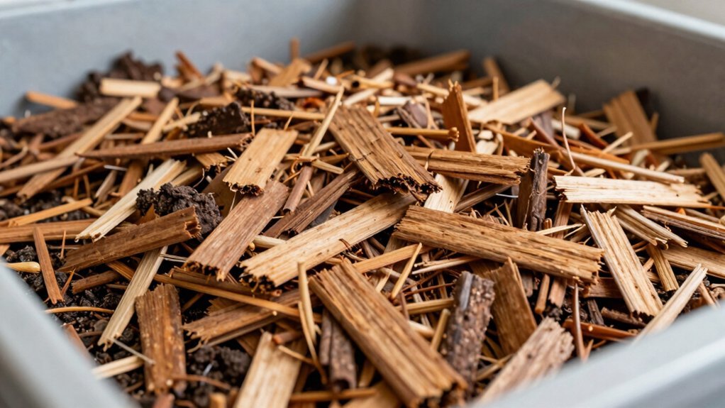 4 6 inch coarse wood chips base