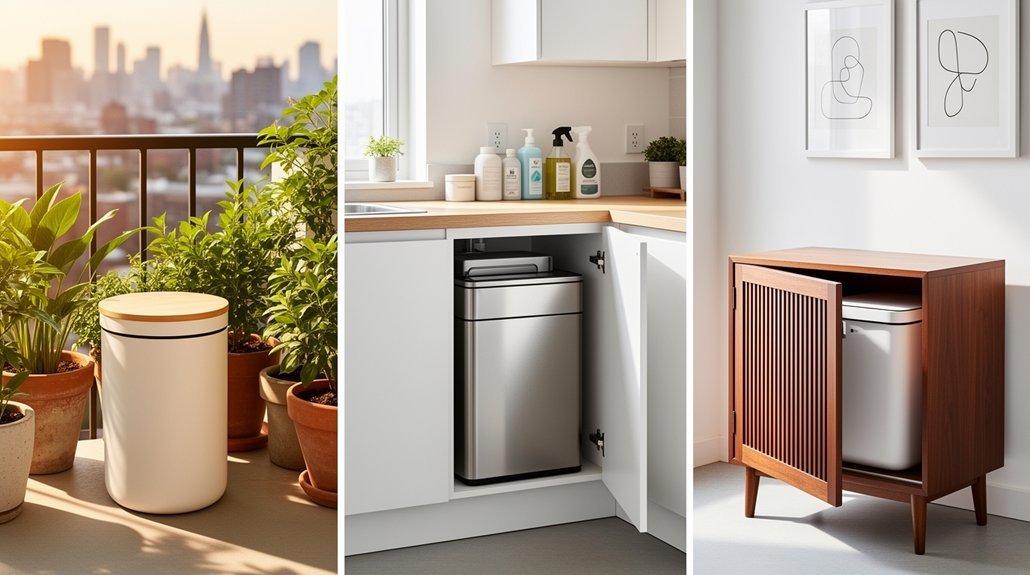 balcony under sink hidden composting strategies