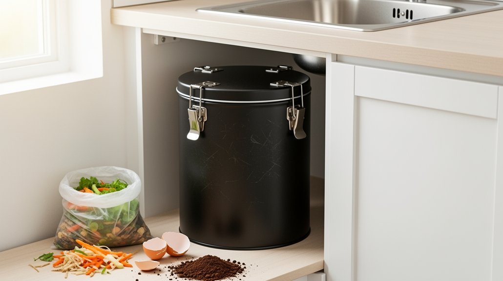 budget friendly garbage can compost system