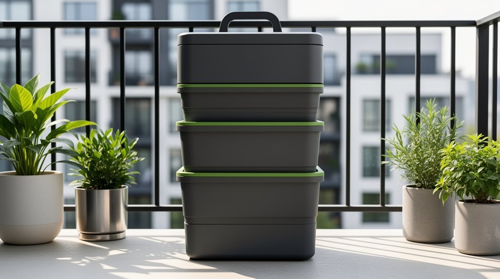 collapsible composters save space