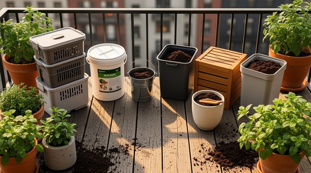 compact container composting methods in urban living