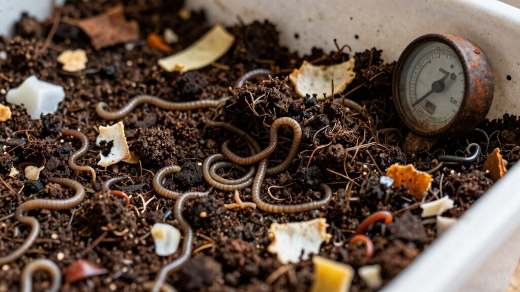 daily checks reveal worm bin issues