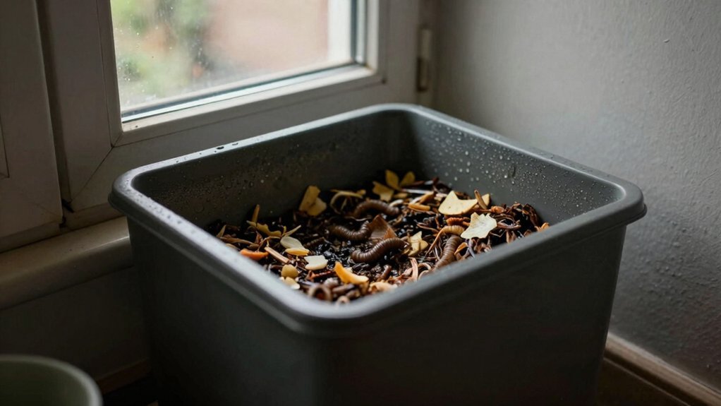 dark cool accessible worm bin
