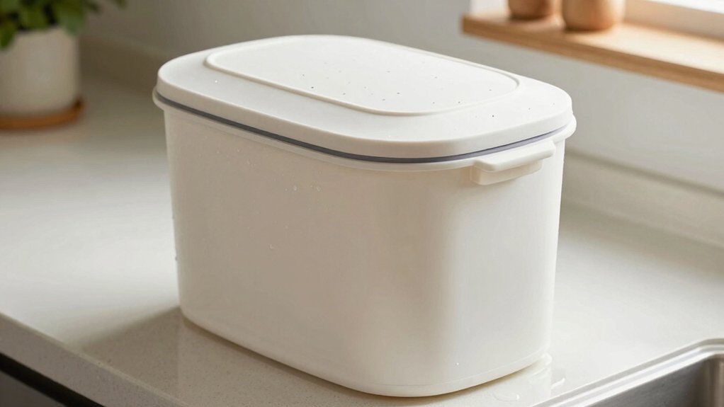dripping lid indicates excess moisture