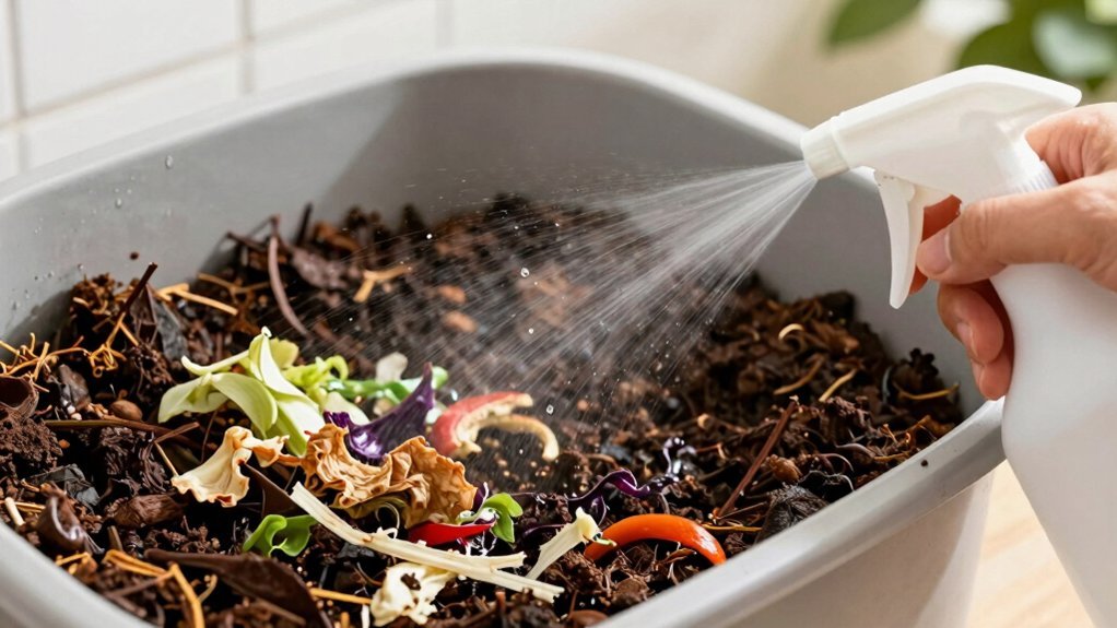 dry pale flaky compost droughted