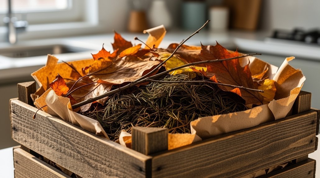 easy brown materials for compost success