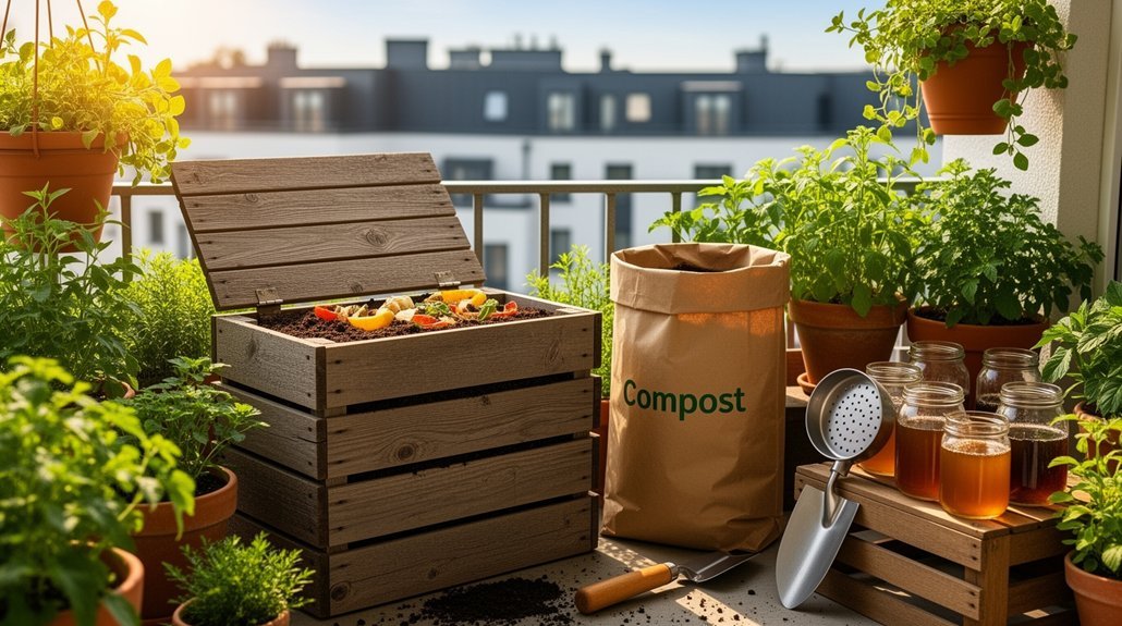 essential composting tools for balcony