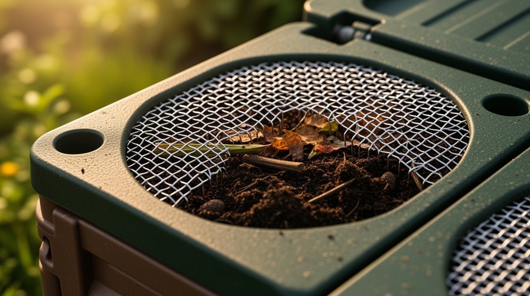 fine mesh compost pest prevention ventilation