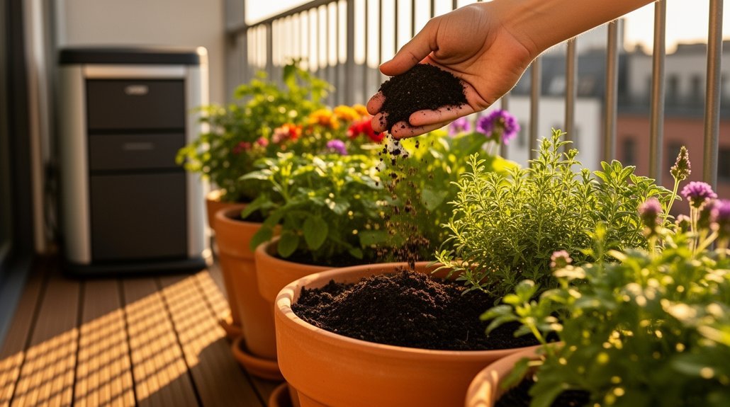 finished compost for balcony pots 30 mix slow release nutrients