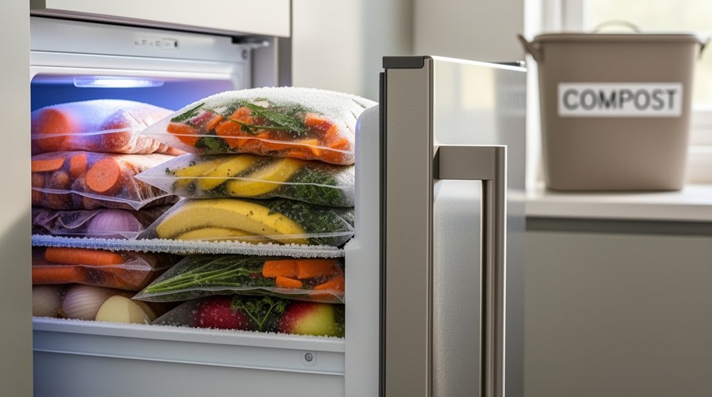freeze scraps kill eggs odors