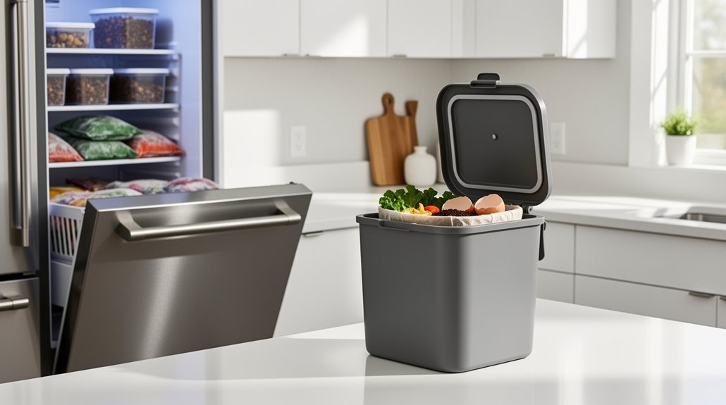 freezer storage eliminates compost odors