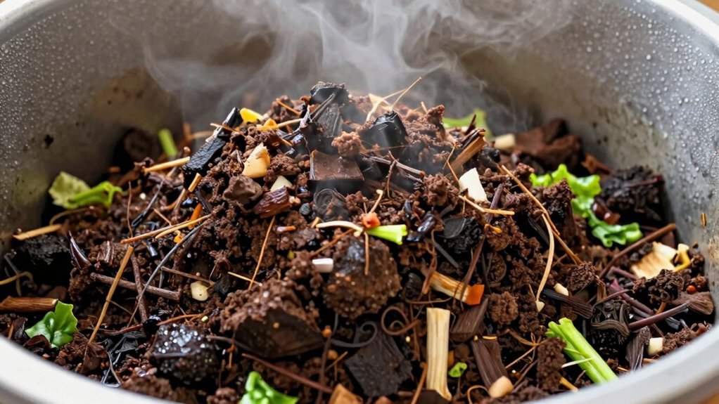 hot moist and turned compost roaches free