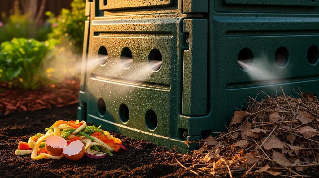 hot passive winter composting ventilation strategies