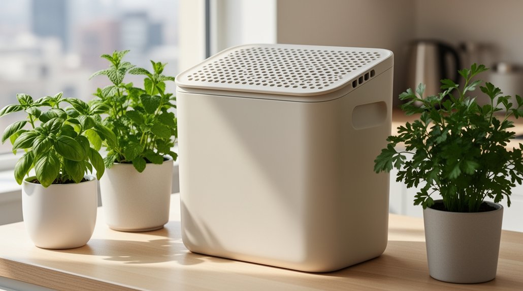 improved airflow in apartment compost bins