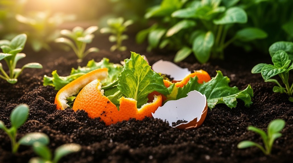in ground composting for scraps