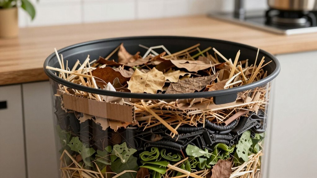 indoor compost 2 3 browns to greens ratio