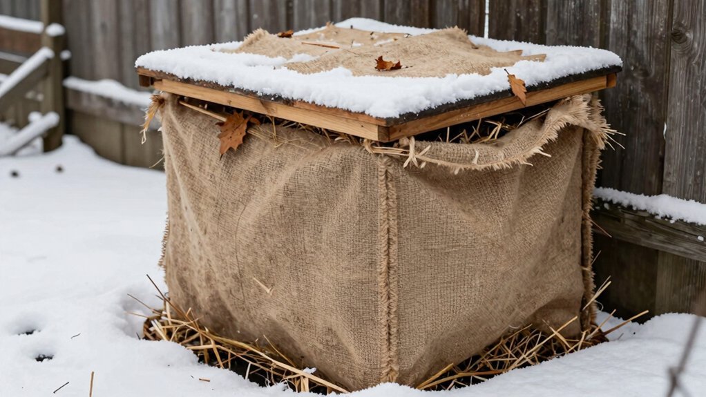 insulate and insulate compost bin