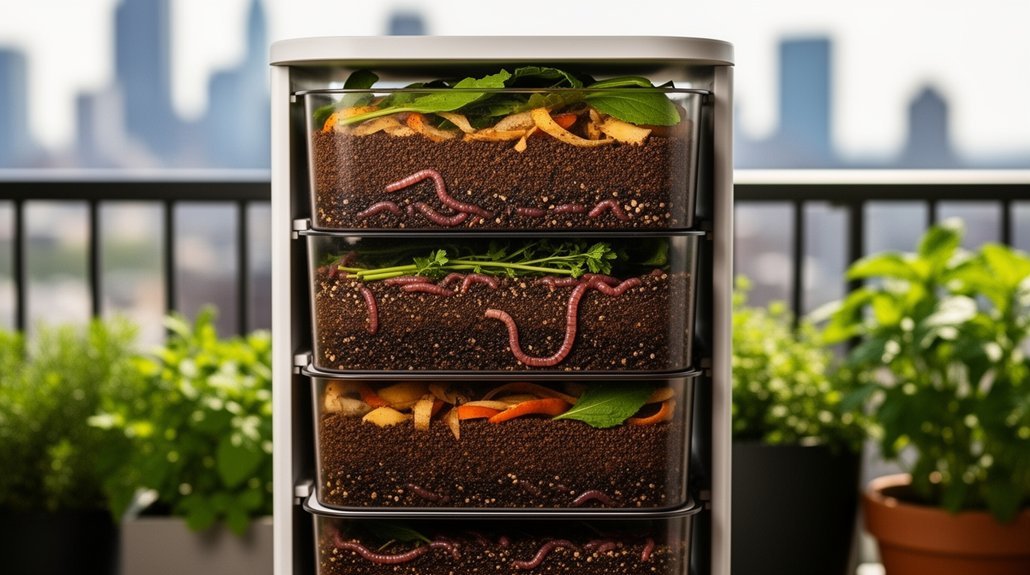 layer by layer worm bin harvesting methods