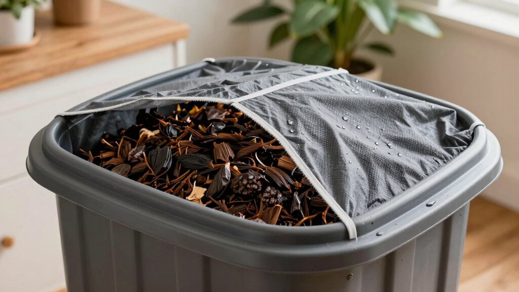 lids and breathable covers regulate moisture