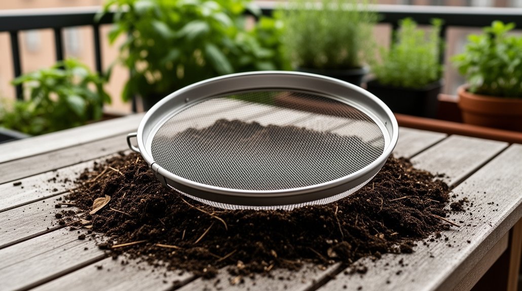 lightweight sifter for finished compost