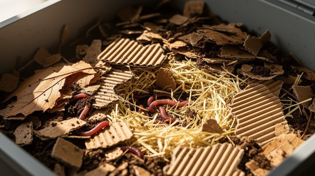 loose carbon rich foundation bedding with airflow