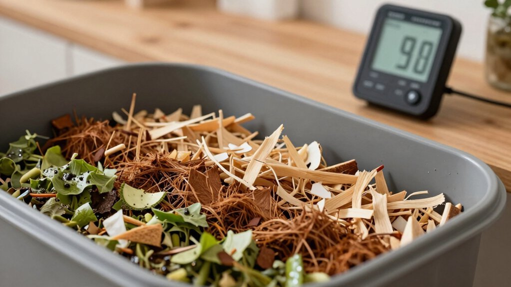 moisture balance sustains indoor composting