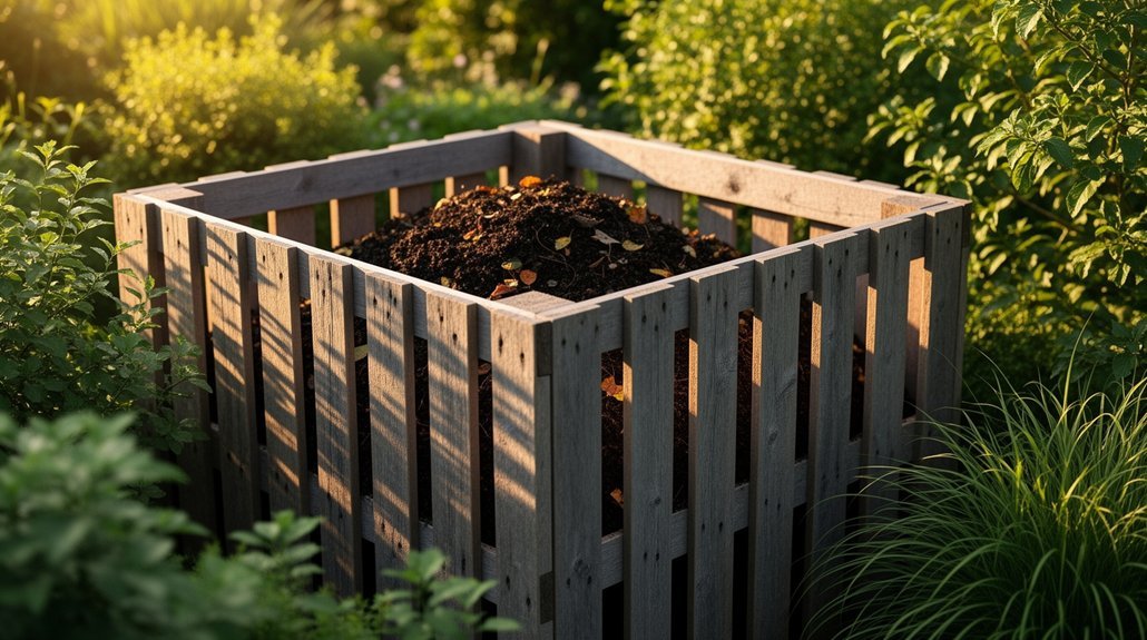 open pallet compost bin simple airy affordable