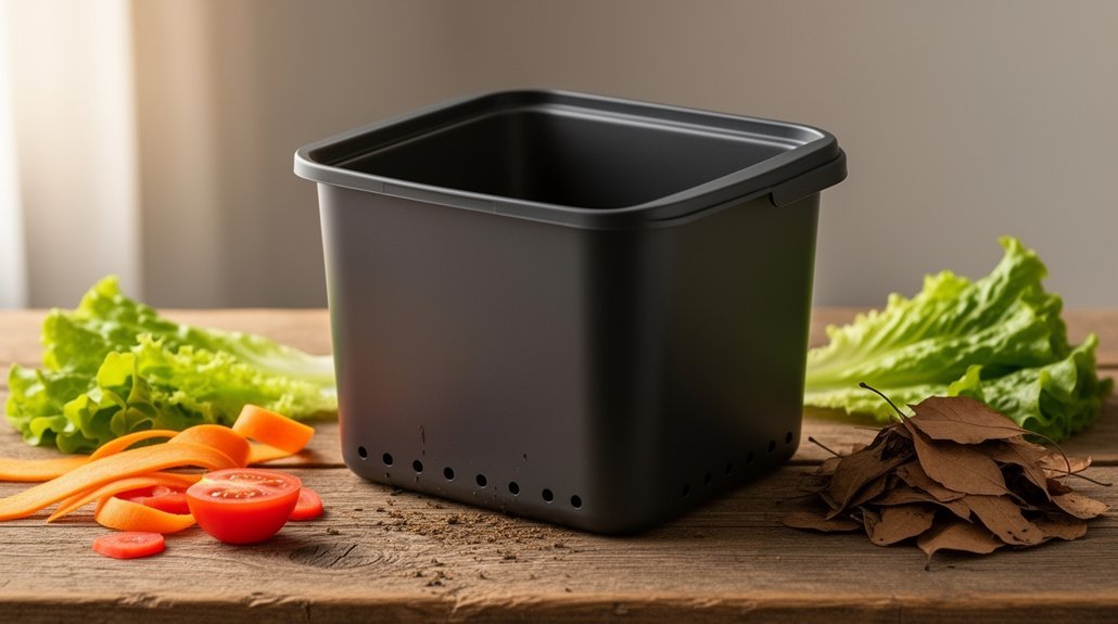 right sized well ventilated drainable container