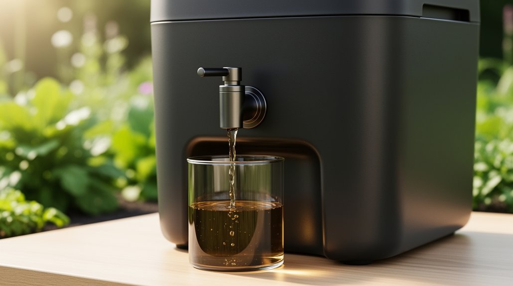spigot drainage for bokashi juice