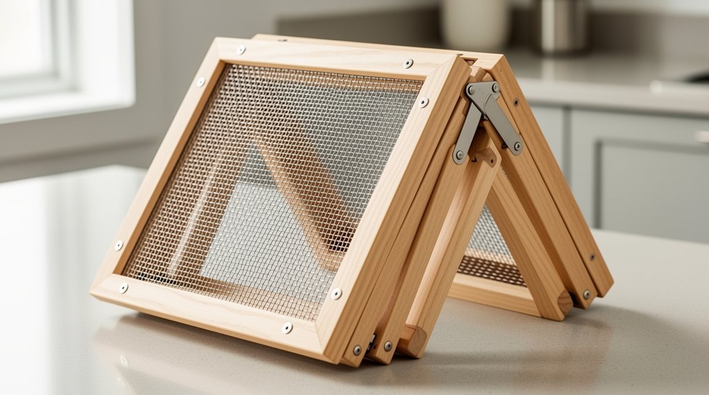 tensioned screen with zip ties