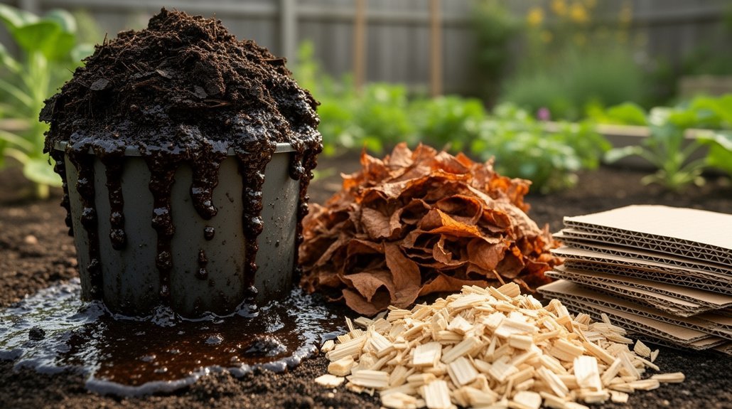 three ways to fix soggy compost bins