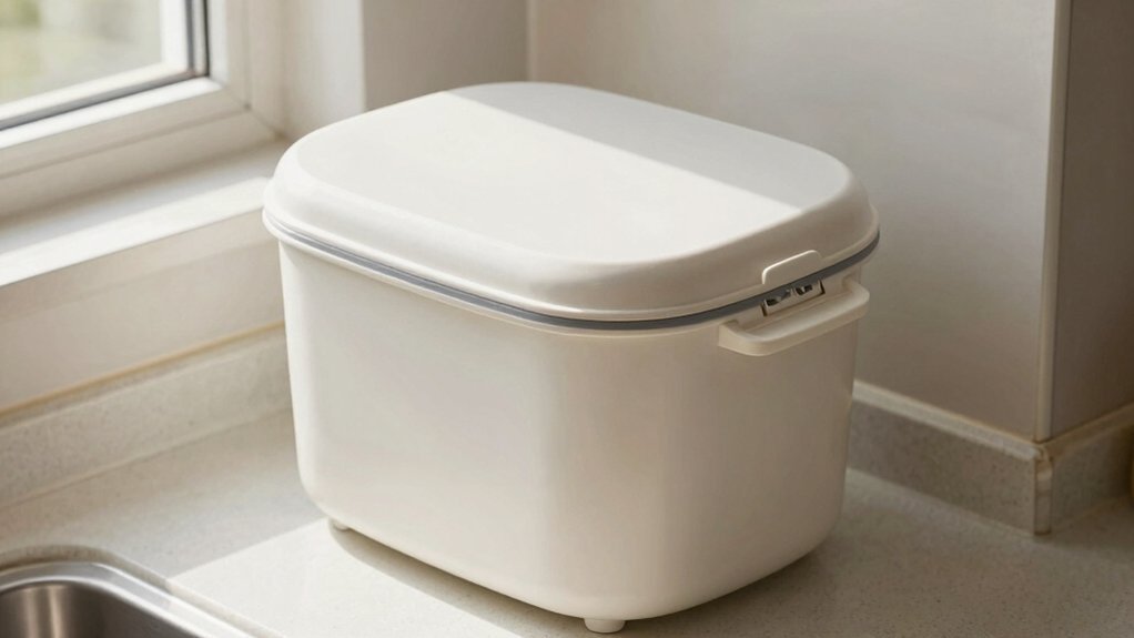 tight lid ensures anaerobic seal
