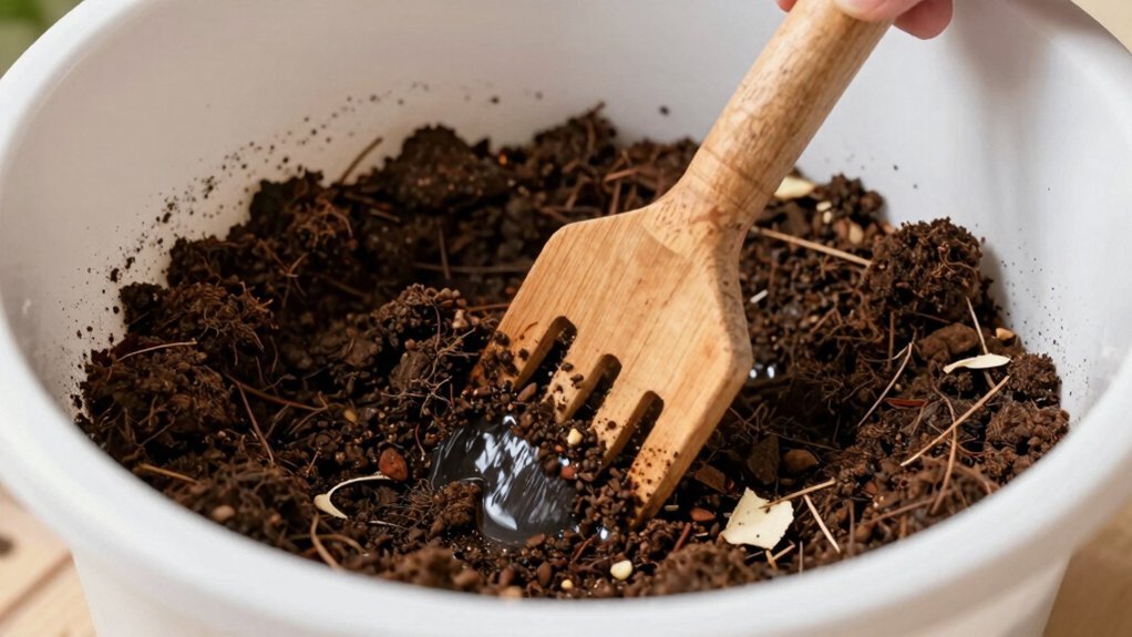 turn aerate turning preserves moisture