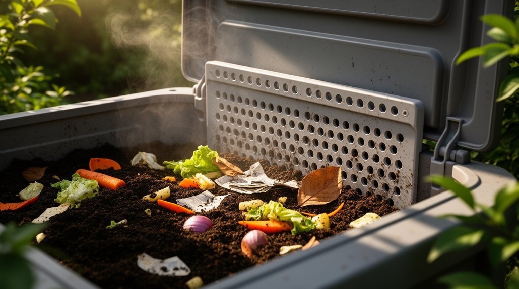 turn compost regularly by heat cues