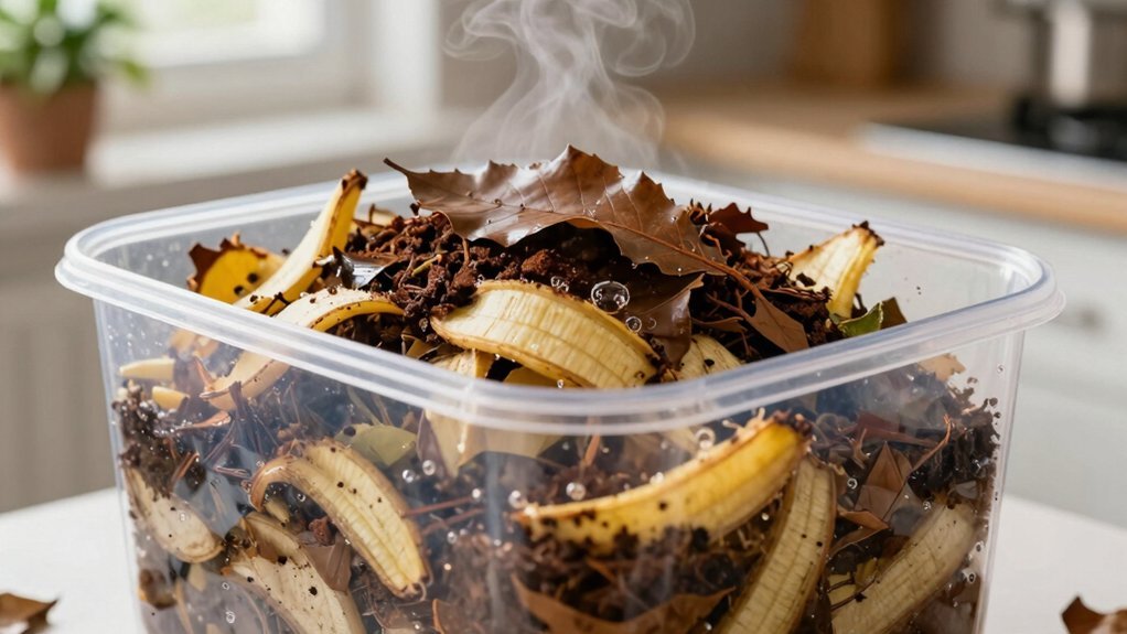 turn compost regularly for aeration