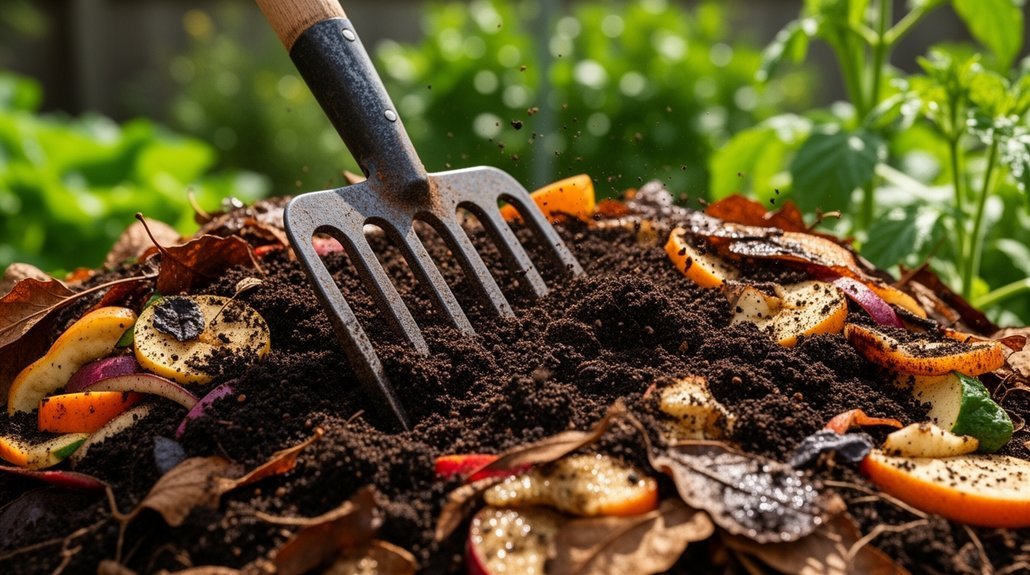 turn pile for rapid aeration effectiveness