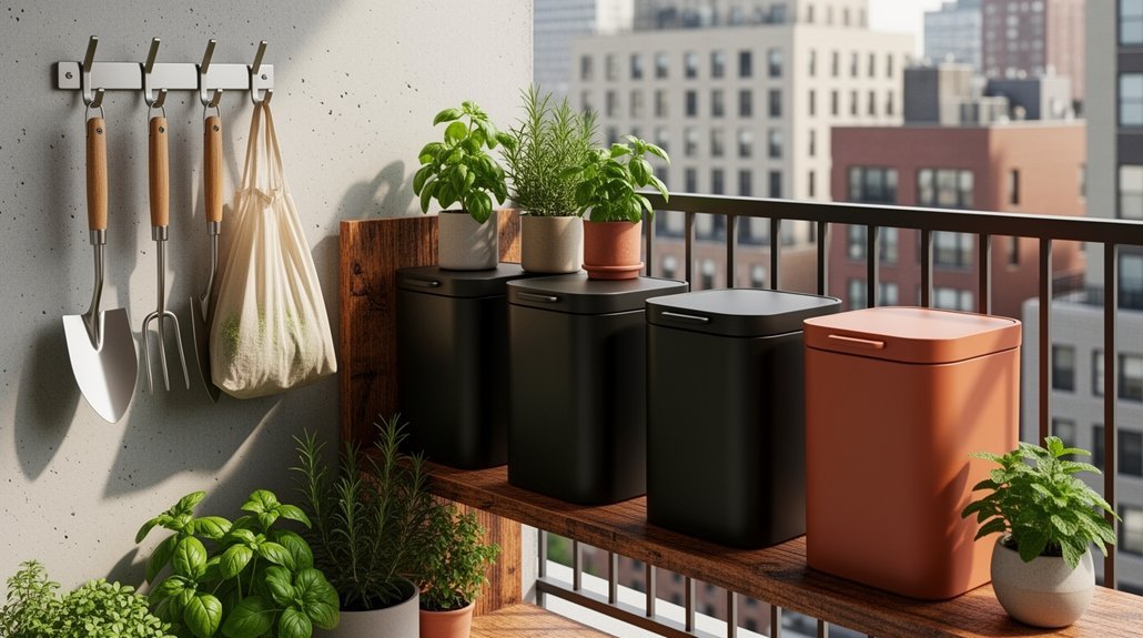 urban composting gear storage ideas