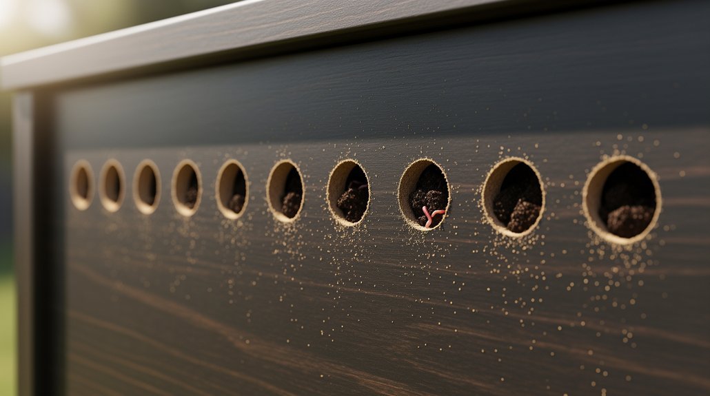ventilation holes for worm bin
