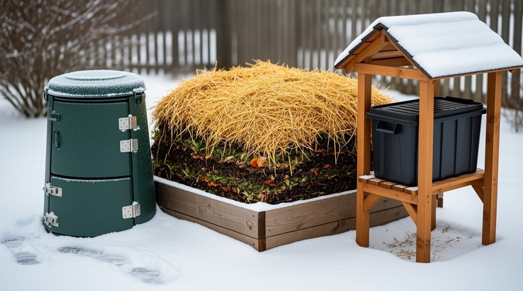 winter compact batch composting best methods