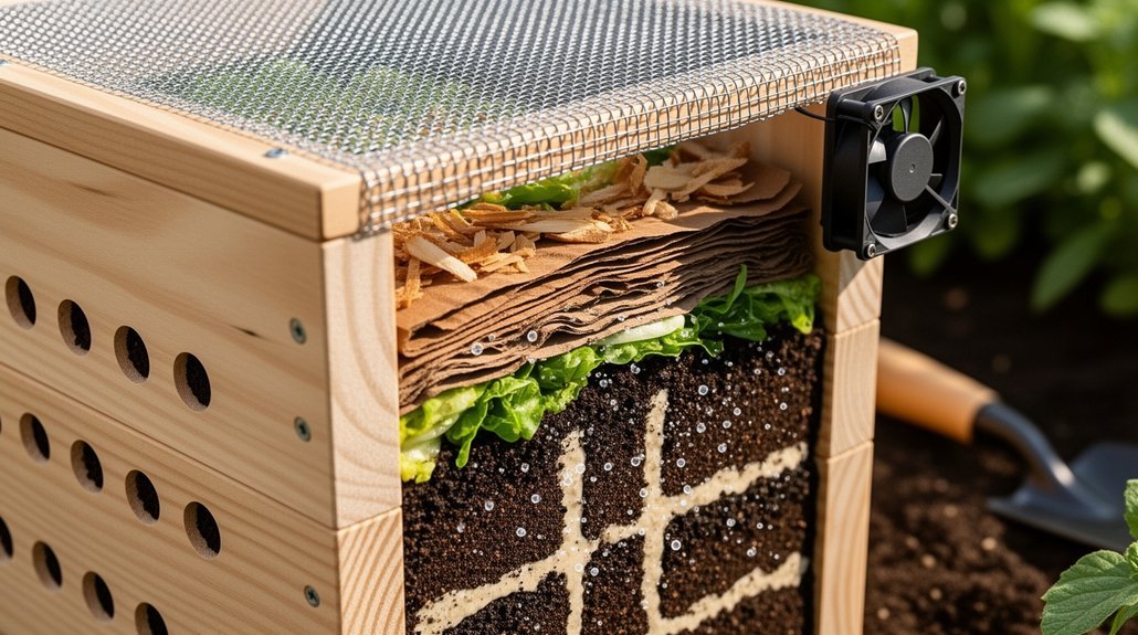 worm bin ventilation optimization techniques